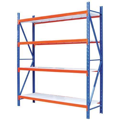 Blue And Red Long Span Racks Manufacturers In Delhi